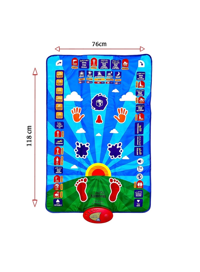 Kids Educational Smart Prayer Mat for Kids EDUCATIONAL PRAYER MAT Fun, Easy & Interactive, Prayer Rug for Kids - Image 3